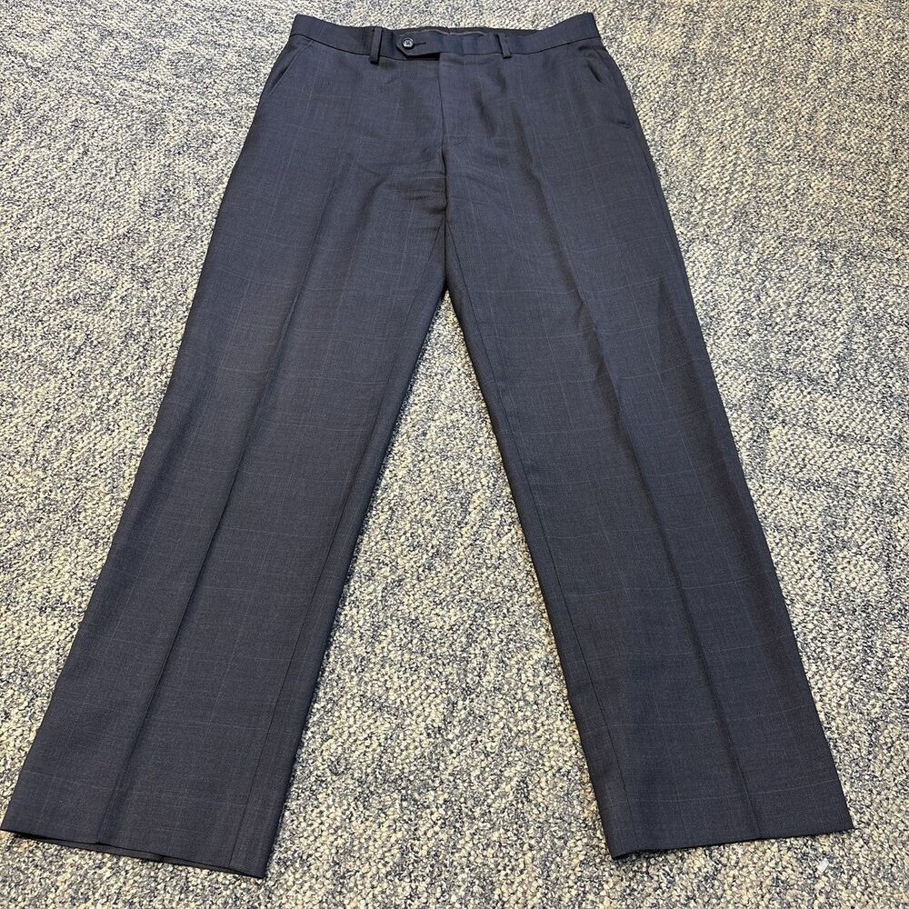 Lauren Ralph Lauren 100% Wool Dress Pants Slacks Men’s Size 32x32 Blue Square